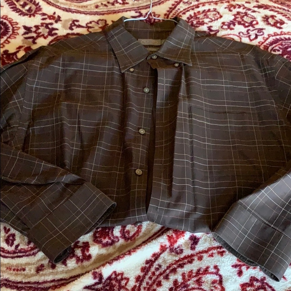 Men’s Talbot plaid dress shirt. Size XL